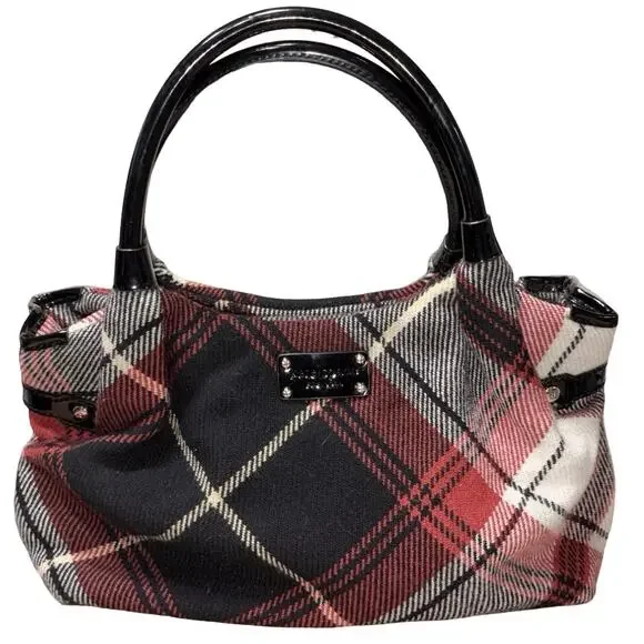 Kate Spade Stevie Whistler Check Bag - Picture 1 of 9